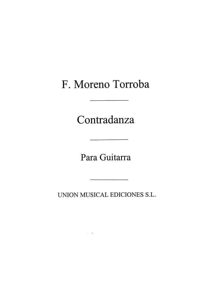 Moreno Torroba Contradanza Guitar